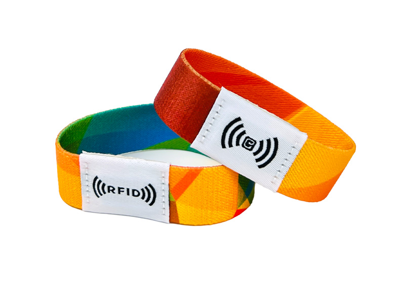 Custom NFC Elastic Wristbands RFID Bracelets for Events Custom NFC Elastic Wristbands RFID Bracelets for Events