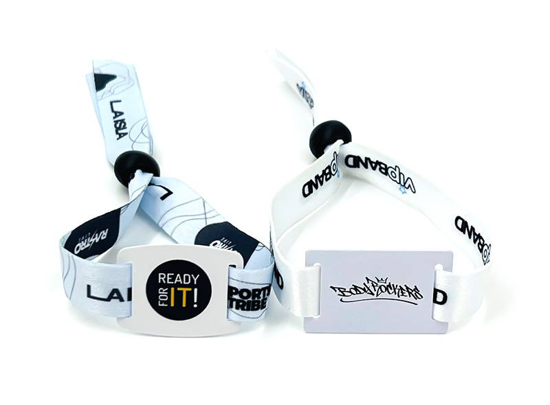 TK4100 fabric rfid wristband for events access control TK4100 fabric rfid wristband for events access control