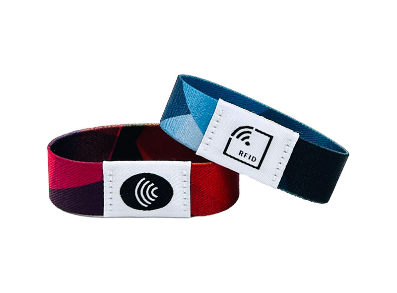 Elastic fabric RFID Wristbands