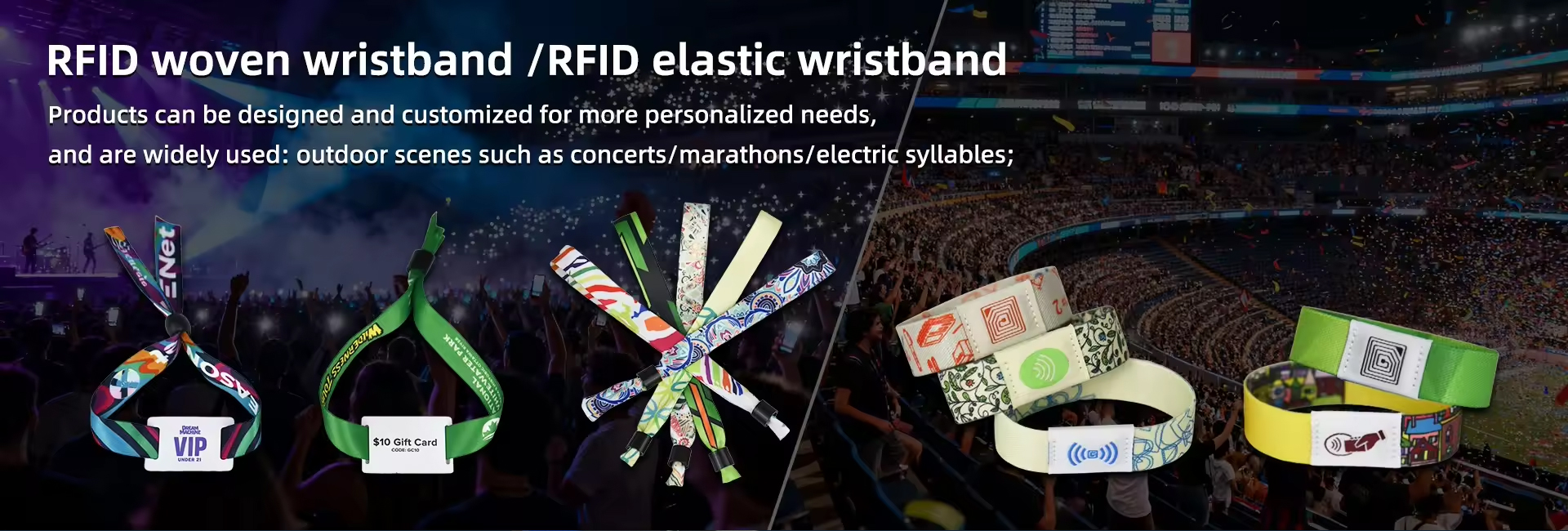 rfid fabric wristbands