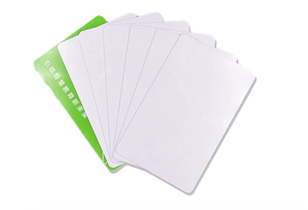 What printers can be used to print PVC white cards?